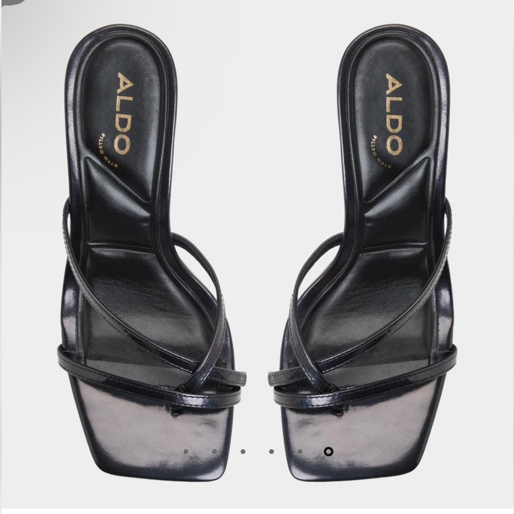 Aldo Calypsa Sleek Black Strappy Sandals